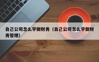 自己公司怎么学做财务（自己公司怎么学做财务管理）