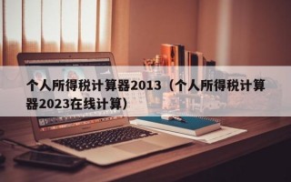 个人所得税计算器2013（个人所得税计算器2023在线计算）