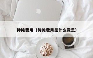 待摊费用（待摊费用是什么意思）