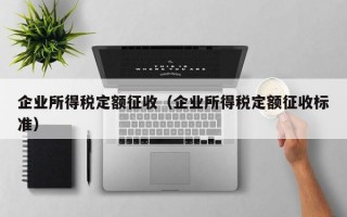 企业所得税定额征收（企业所得税定额征收标准）