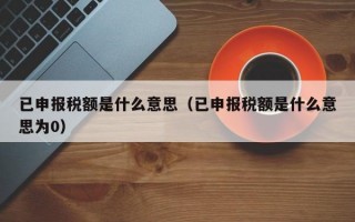 已申报税额是什么意思（已申报税额是什么意思为0）