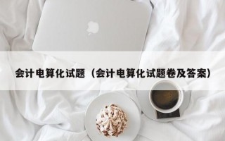 会计电算化试题（会计电算化试题卷及答案）