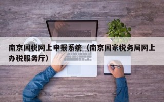 南京国税网上申报系统（南京国家税务局网上办税服务厅）