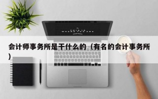 会计师事务所是干什么的（有名的会计事务所）