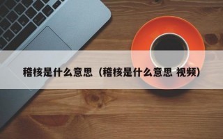 稽核是什么意思（稽核是什么意思 视频）