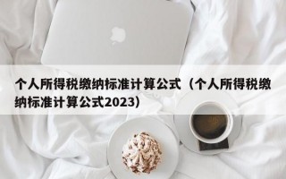 个人所得税缴纳标准计算公式（个人所得税缴纳标准计算公式2023）