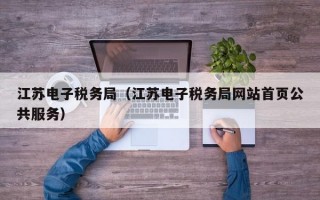 江苏电子税务局（江苏电子税务局网站首页公共服务）