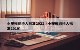 小规模纳税人标准2021（小规模纳税人标准2019）