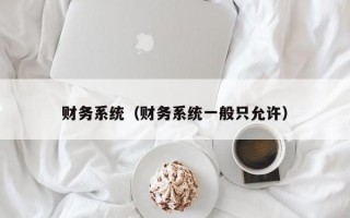 财务系统（财务系统一般只允许）