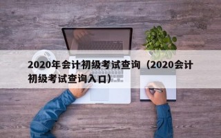 2020年会计初级考试查询（2020会计初级考试查询入口）