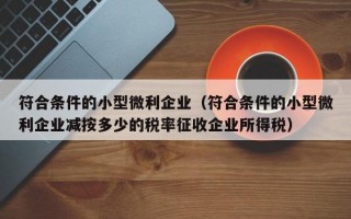 符合条件的小型微利企业（符合条件的小型微利企业减按多少的税率征收企业所得税）