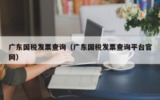 广东国税发票查询（广东国税发票查询平台官网）