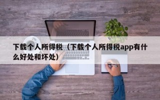 下载个人所得税（下载个人所得税app有什么好处和坏处）