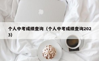 个人中考成绩查询（个人中考成绩查询2023）