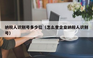 纳税人识别号多少位（怎么查企业纳税人识别号）