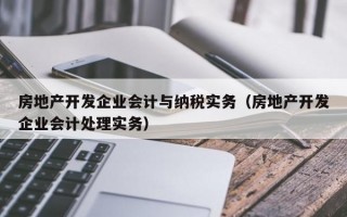 房地产开发企业会计与纳税实务（房地产开发企业会计处理实务）