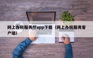 网上办税服务厅app下载（网上办税服务客户端）