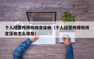 个人经营所得税核定征收（个人经营所得税核定征收怎么填报）