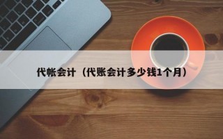 代帐会计（代账会计多少钱1个月）