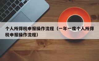 个人所得税申报操作流程（一年一度个人所得税申报操作流程）