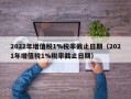 2022年增值税1%税率截止日期（2021年增值税1%税率截止日期）