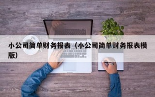 小公司简单财务报表（小公司简单财务报表模版）