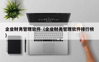 企业财务管理软件（企业财务管理软件排行榜）