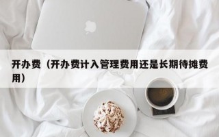 开办费（开办费计入管理费用还是长期待摊费用）