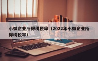 小微企业所得税税率（2022年小微企业所得税税率）