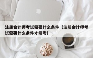 注册会计师考试需要什么条件（注册会计师考试需要什么条件才能考）