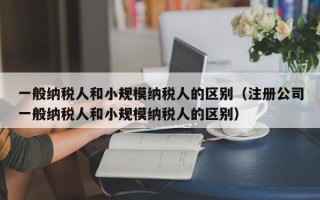 一般纳税人和小规模纳税人的区别（注册公司一般纳税人和小规模纳税人的区别）