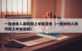 一般纳税人国税网上申报流程（一般纳税人如何网上申报纳税）